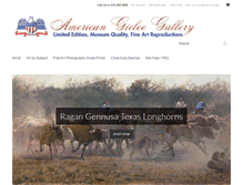 Tablet Screenshot of americangicleegallery.com